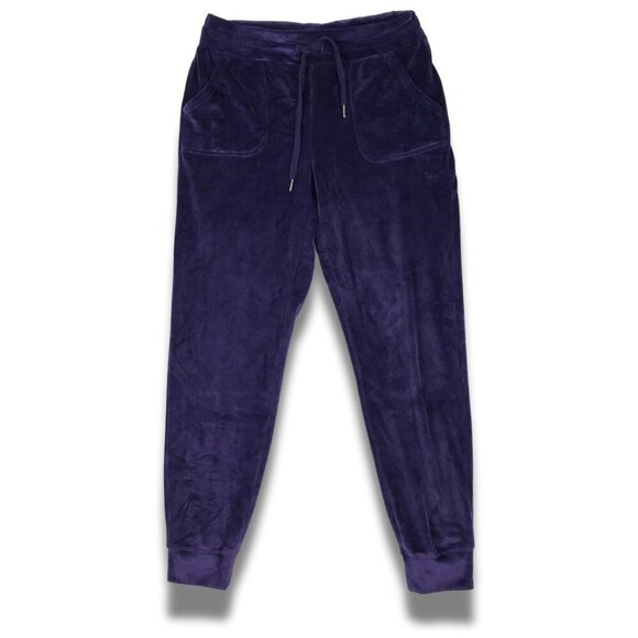 32 DEGREES HEAT Purple Velour Joggers SMALL - Picture 1 of 7